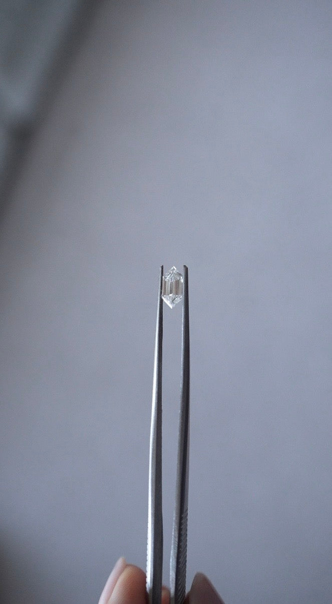 0.96ct Step Cut Dutch Marquise Lab Diamond 