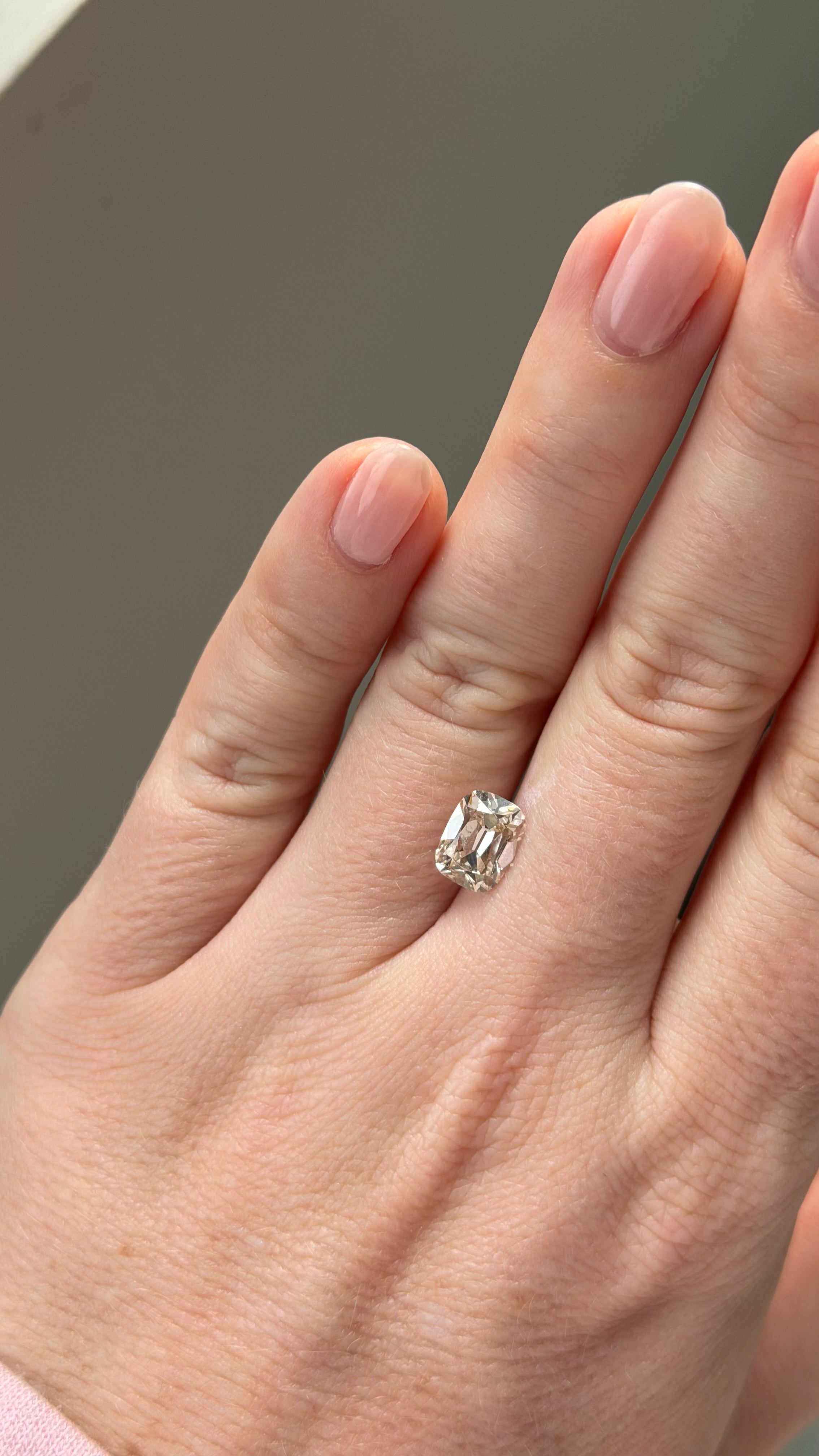 Hand with diamond