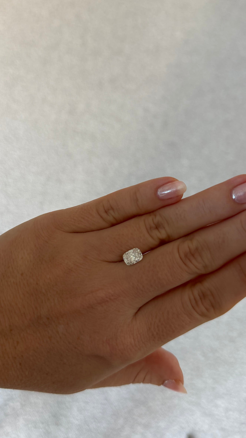 1.44ct Elongated Cushion Cut Lab Diamond