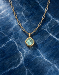The Cove Pendant 10k - Seafoam Tourmaline