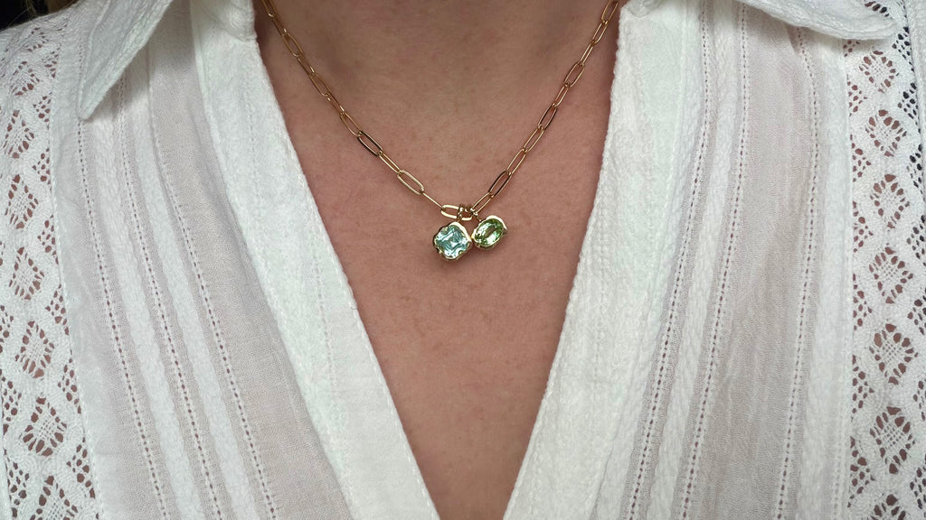 The Cove Pendant 10k - Garnet