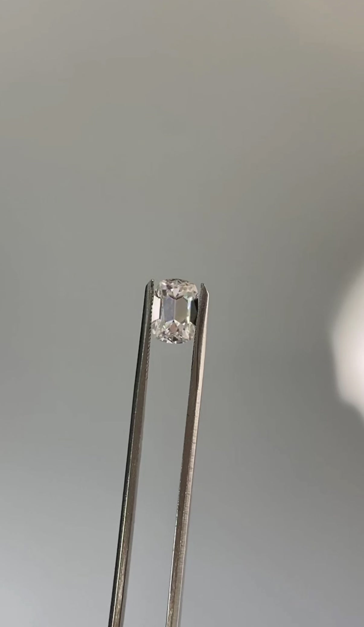 2.7ct Old Mine Cut Elongated Cushion Moissanite