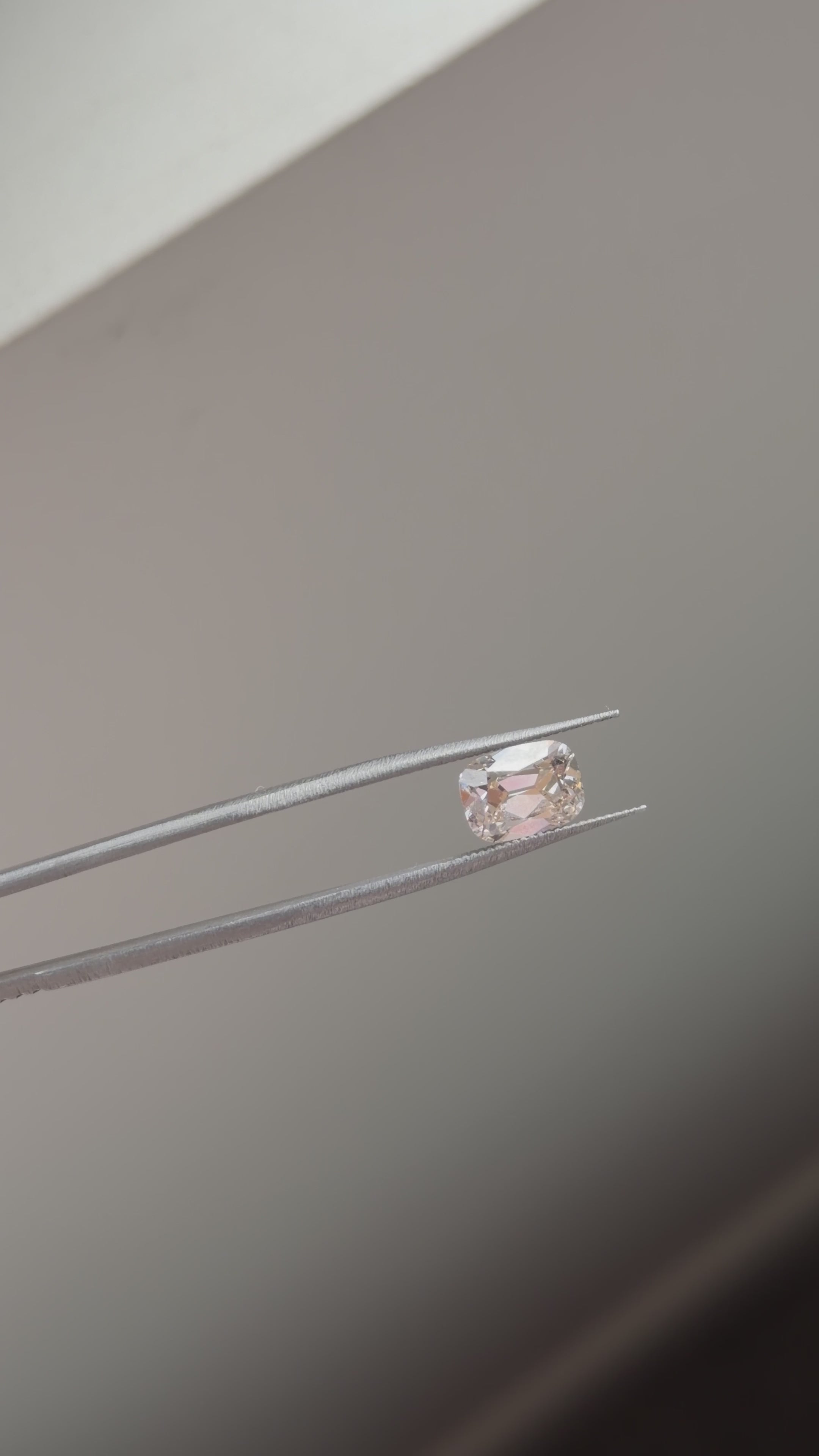 2.17ct Champagne Old Mine Cut Elongated Cushion Lab Diamond