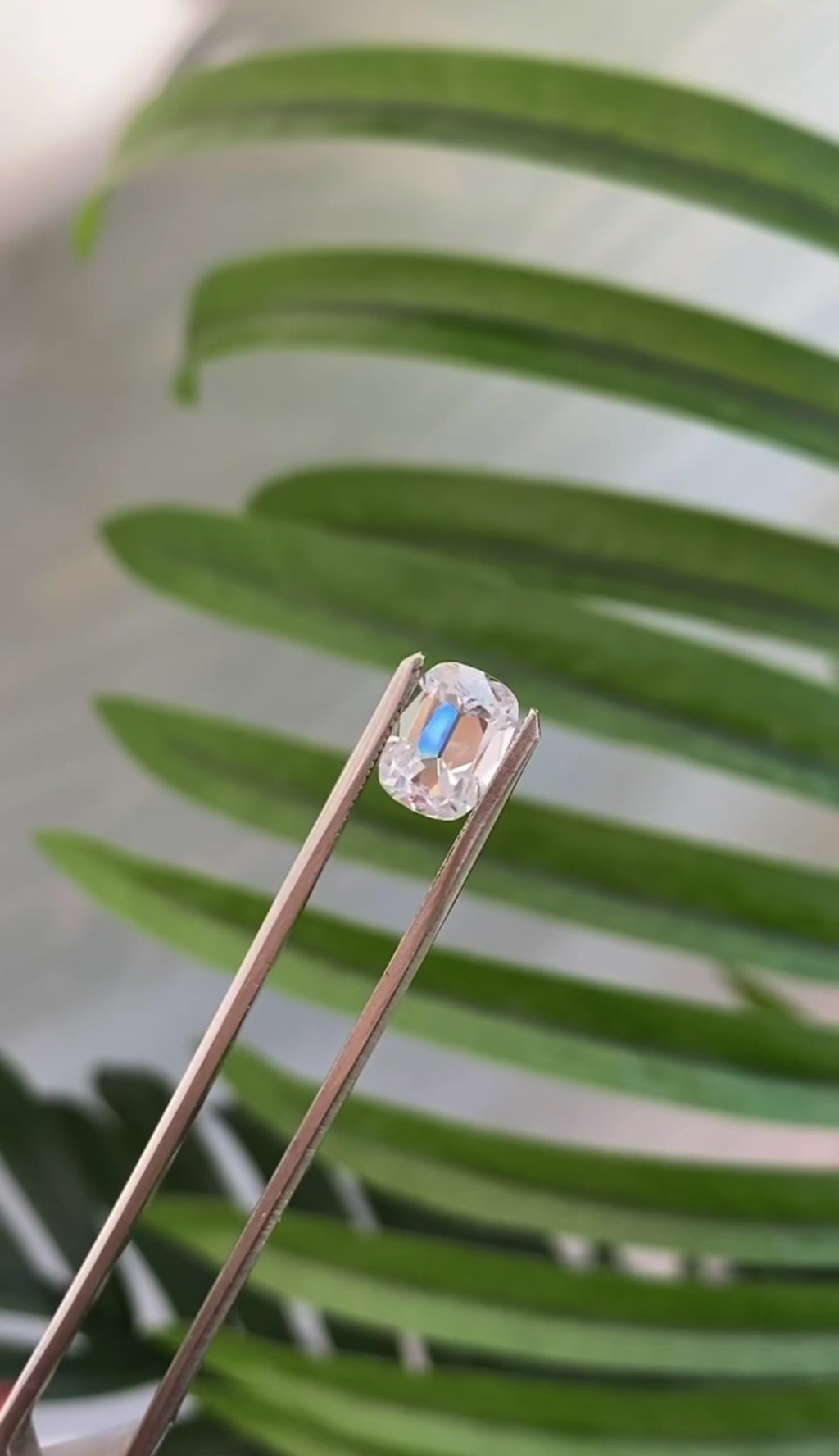 2.7ct Old Mine Cut Elongated Cushion Moissanite